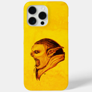 Funda Para iPhone 15 Pro Max Troll in Black and Yellow Design