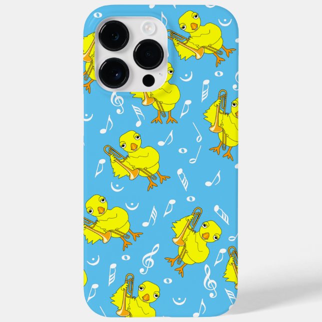 Funda De Case-Mate Para iPhone Trombone Chick Music Notes (Reverso)