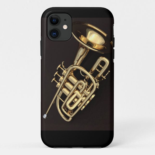 Funda De Case-Mate Para iPhone trompeta 3d (Reverso)