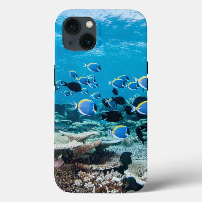 Funda De Case-Mate Para iPhone Tropical Beaches | Sturgeon Amongst Coral (Reverso )