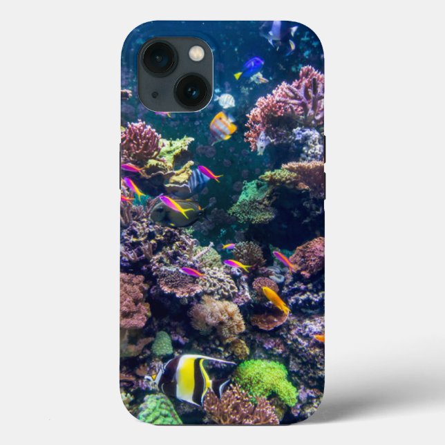 Funda De Case-Mate Para iPhone Tropical Beaches | Underwater Coral Reef (Reverso )