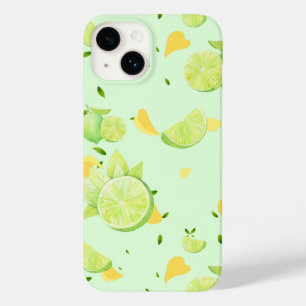 Funda Para iPhone 14 De Case-Mate Tropical Green Citrus SUMMER Naranja Lemon Slice