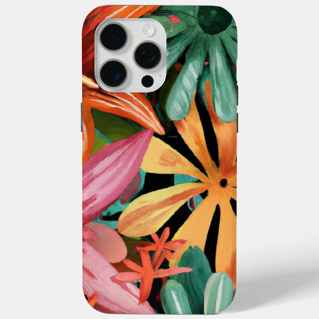 Funda De Case-Mate Para iPhone tropical/hawaiano/floral/floral (Reverso )