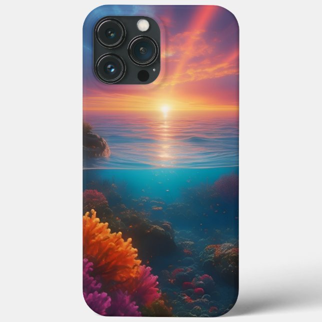 Funda De Case-Mate Para iPhone Tropical subacuático 1 (Reverso )
