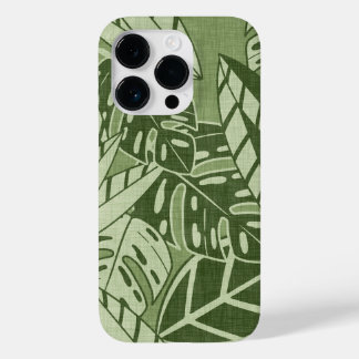 Funda Para iPhone 14 Pro De Case-Mate Tropical Summer Foliage Texture - Moss Green