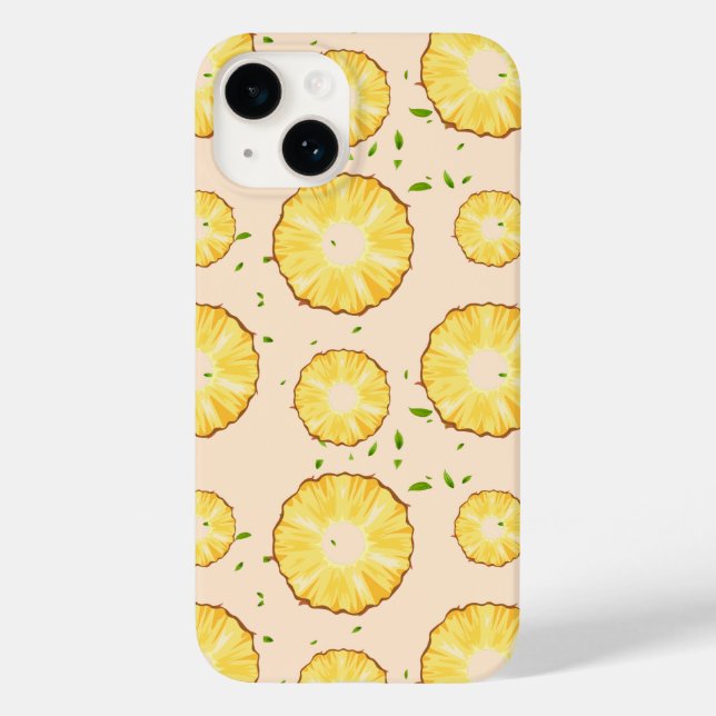 Funda De Case-Mate Para iPhone TROPICAL SUMMER FRUIT Pineapple patrón (Reverso )