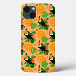 Funda Para iPhone 13 Trópico Toucan Bird Seamless Pattern
