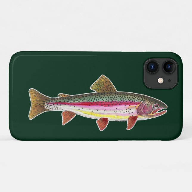 Funda De Case-Mate Para iPhone Trucha Arcoíris (Reverso (horizontal))