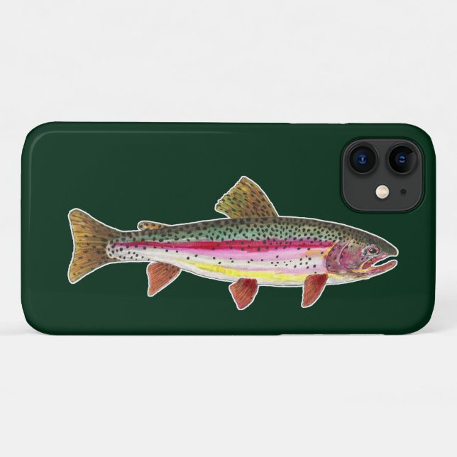 Funda De Case-Mate Para iPhone Trucha Arcoíris (Reverso (horizontal))
