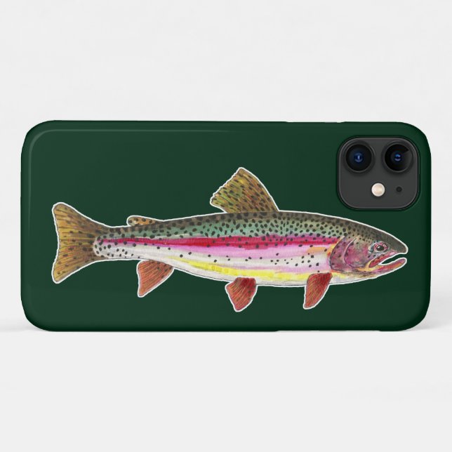 Funda De Case-Mate Para iPhone Trucha Arcoíris (Reverso (horizontal))