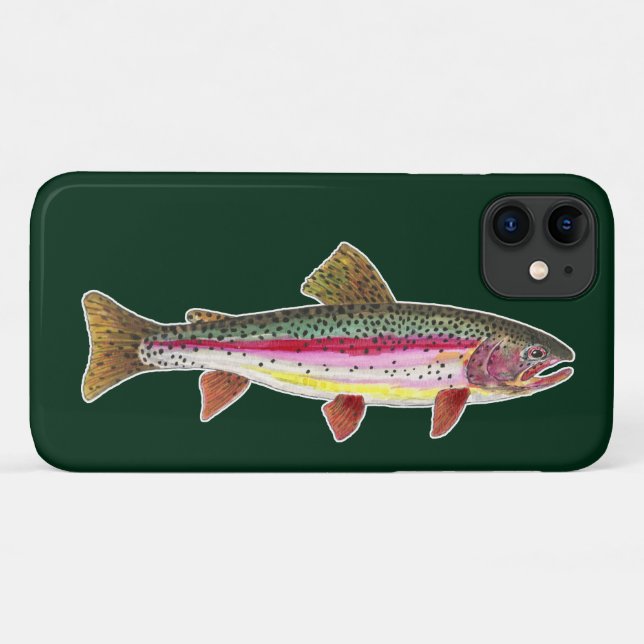 Funda De Case-Mate Para iPhone Trucha Arcoíris (Reverso (horizontal))