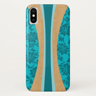 Funda Para iPhone X Trullo de madera hawaiano de la tabla hawaiana de