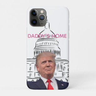 Funda Para iPhone 11 Pro Trump 2024 devuelve a Estados Unidos a casa de pap