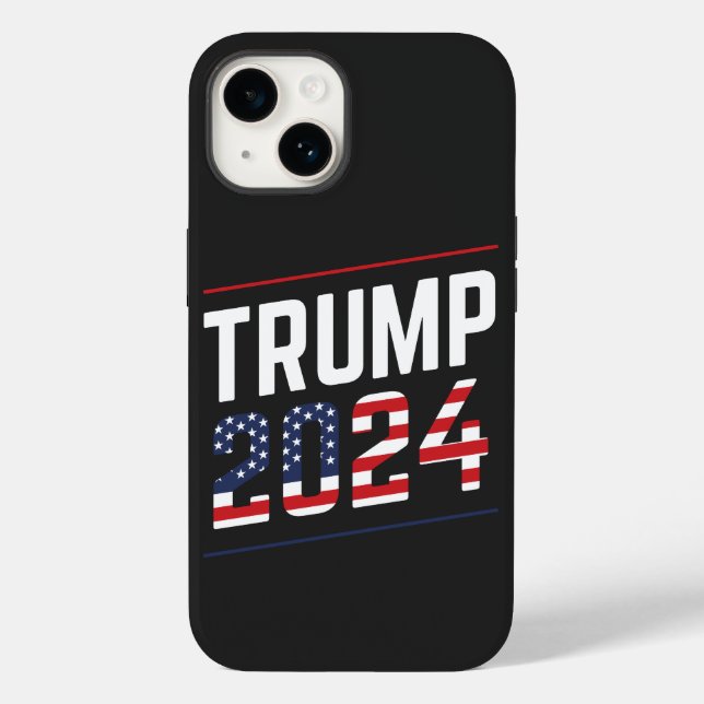 Funda De Case-Mate Para iPhone Trump 2024 Fan Design  (Reverso )