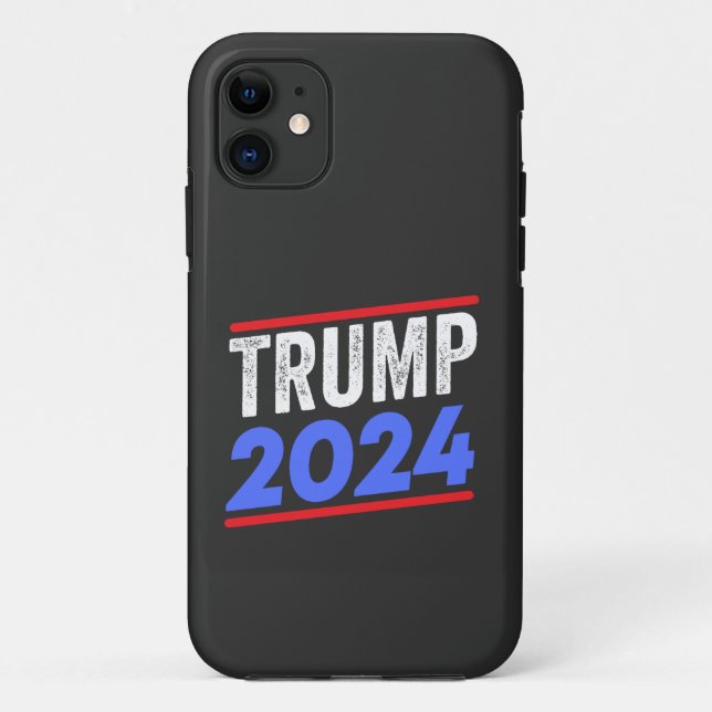 Funda De Case-Mate Para iPhone Trump 2024 para la elección del presidente Donald  (Reverso)