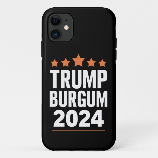 Funda De Case-Mate Para iPhone Trump Burgum para las elecciones presidenciales 20 (Reverso)