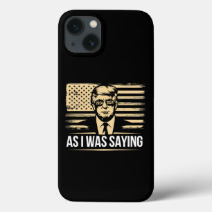 Funda Para iPhone 13 Trump Como Estaba Diciendo Su Discurso Votación El