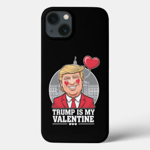 Funda Para iPhone 13 Trump es mi San Valentín Día de San Valentín Retro