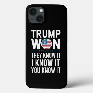 Funda Para iPhone 13 Trump ganó lo que sabe el 47° presidente en 2024