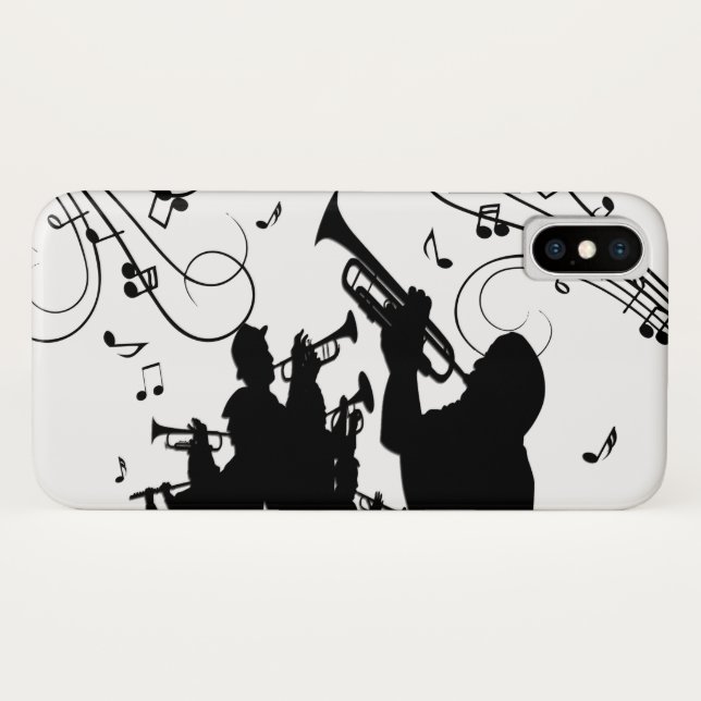 Funda De Case-Mate Para iPhone Trumpet Section Jazz Music (Reverso (horizontal))