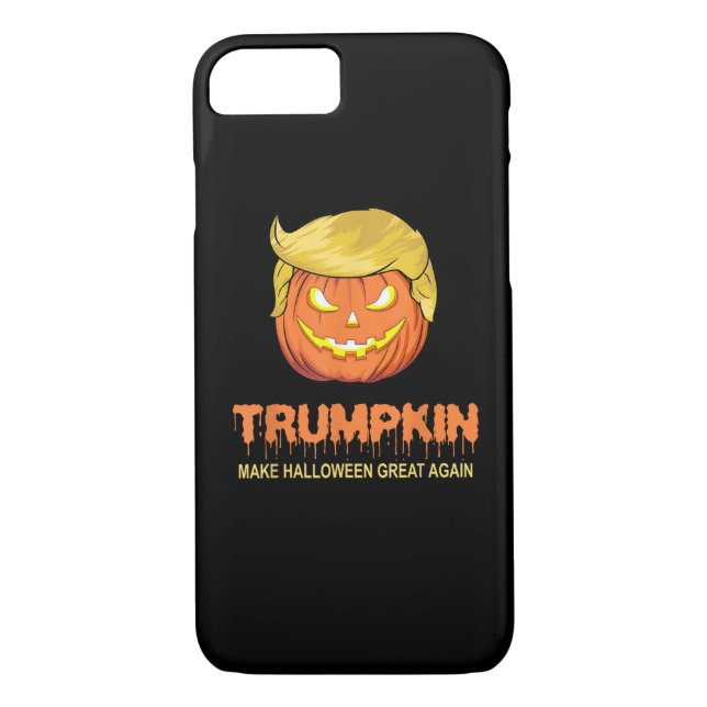 Funda De Case-Mate Para iPhone Trumpkin de Halloween: Haz que Halloween vuelva a  (Reverso)