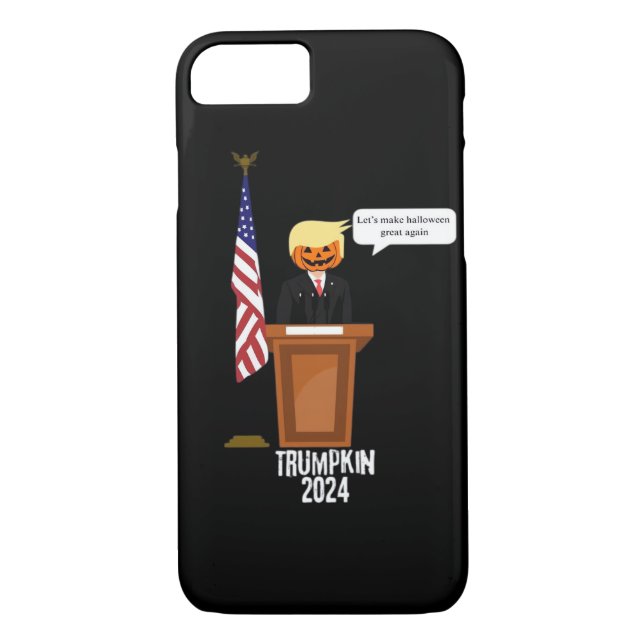 Funda De Case-Mate Para iPhone Trumpkin Hagamos de Halloween un gran clásico (Reverso)