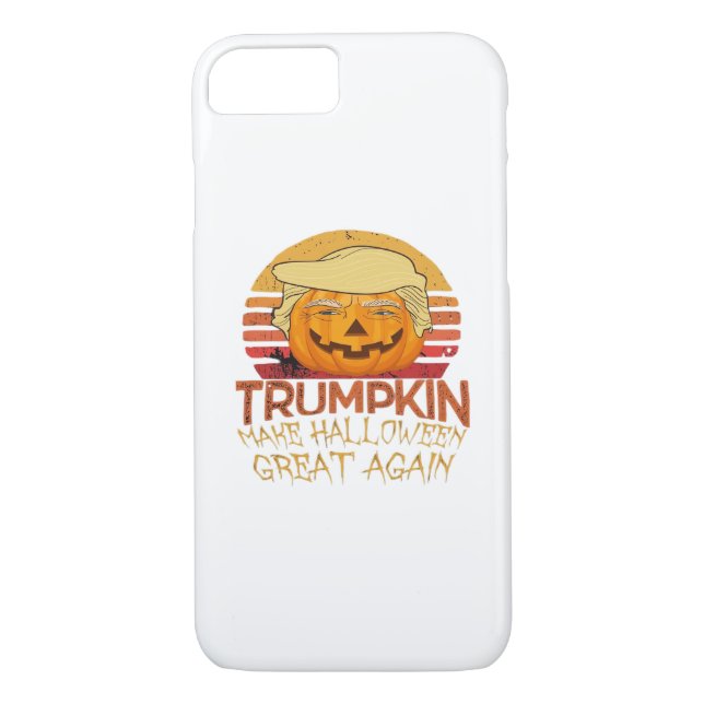 Funda De Case-Mate Para iPhone Trumpkin Halloween Funny Classic (Reverso)