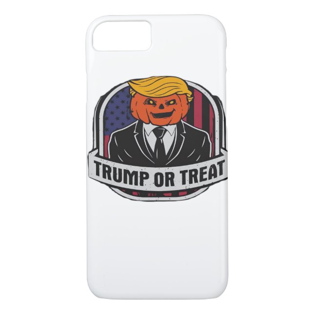 Funda De Case-Mate Para iPhone Trumpkin O Trate Halloween - Cl De Disfraces Polít (Reverso)
