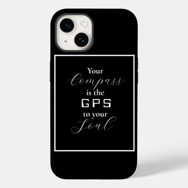 Funda De Case-Mate Para iPhone 'Tu brújula es el GPS a tu alma' (Reverso )