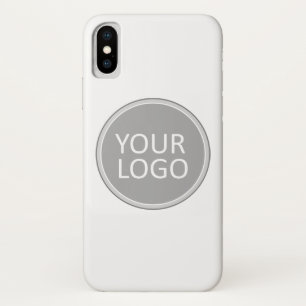 Funda Para iPhone X Tu empresa promocional con logotipo empresarial