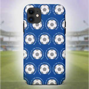 Funda Para iPhone 11 Tu equipo de fútbol en azul