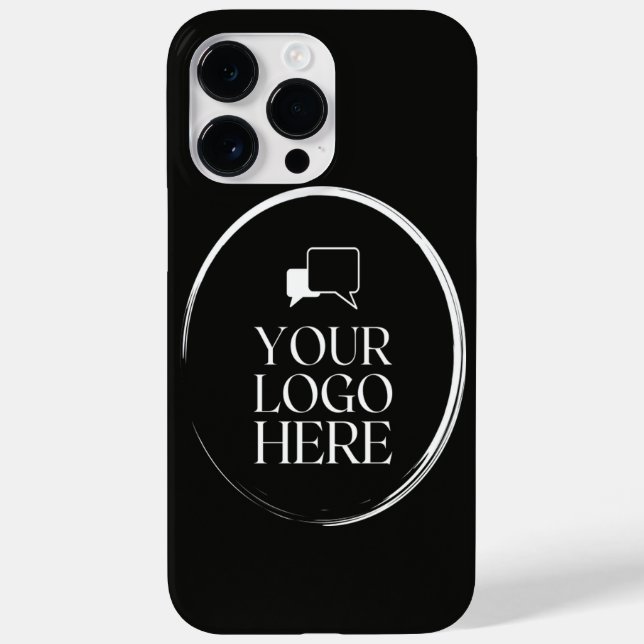 Funda De Case-Mate Para iPhone Tu Logo Aquí Moderno (Reverso)