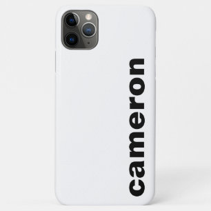 Funda Para iPhone 11 Pro Max Tu nombre Moderno Blanco