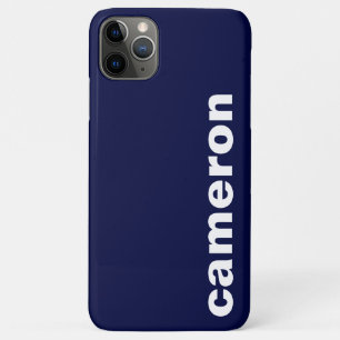 Funda Para iPhone 11 Pro Max Tu nombre moderno naval