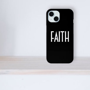Funda Para iPhone 15 Tu Nombre, Texto Blanco en Negrita   Negro