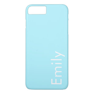 Funda Para iPhone 8 Plus/7 Plus Tu propio nombre o palabra   Cielo suave azul