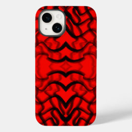 Funda Para iPhone 14 De Case-Mate Tubular Negro Y Rojo