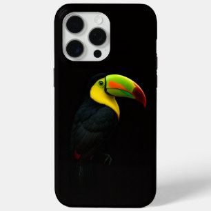 Funda Para iPhone 15 Pro Max Tucán de Pico Curvado para iPhone 15 Pro Max Black