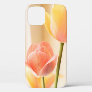 FUNDA PARA iPhone 12 TULIP AMARILLO Y ROJO EN BLOOM CERRAR FOTO