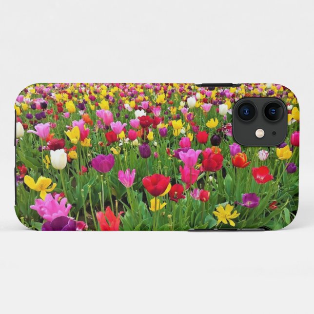 Funda De Case-Mate Para iPhone Tulip Field, Oregón (Reverso (horizontal))