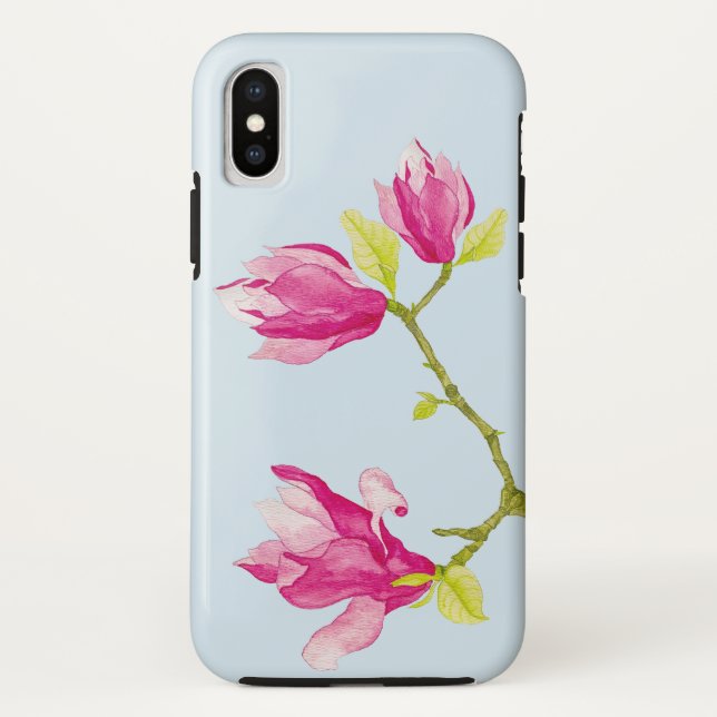 Funda De Case-Mate Para iPhone Tulip Magnolias en un estuche para iPhone (Reverso)