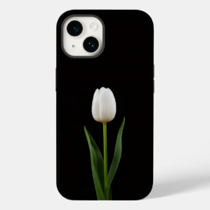 Funda Para iPhone 14 De Case-Mate Tulipán Blanco Perla para iPhone 14 Mate Negro 4 L