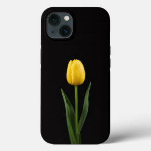Funda Para iPhone 13 Tulipán Dorado Black 4 Luxe iPhone 13
