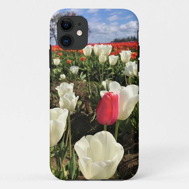 Funda De Case-Mate Para iPhone Tulipán rosa que destaca, Oregón (Reverso)