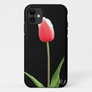 Funda Para iPhone 11 tulipán rosa único