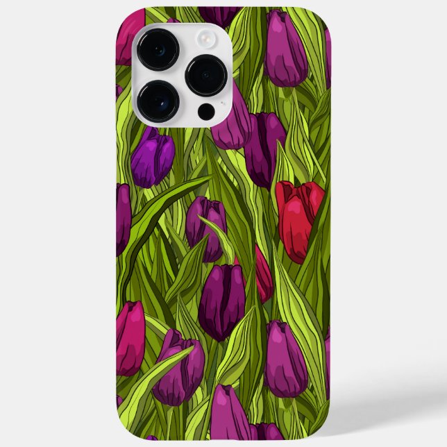 Funda De Case-Mate Para iPhone Tulipanes (Reverso)