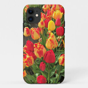 Funda Para iPhone 11 Tulipanes amarillos y rojos