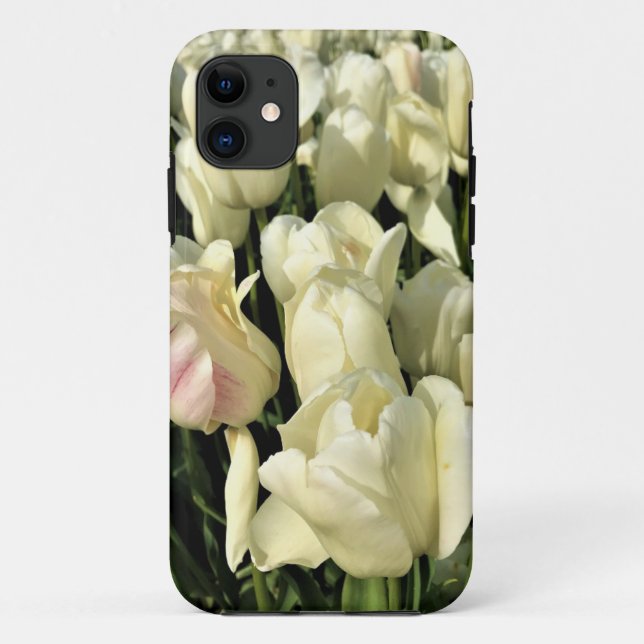 Funda De Case-Mate Para iPhone Tulipanes blancos, Oregón (Reverso)