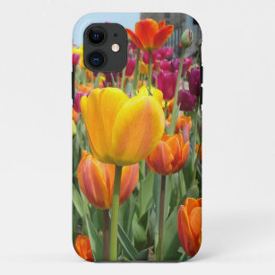 Funda Para iPhone 11 Tulipanes en el caso del iPhone de la brisa