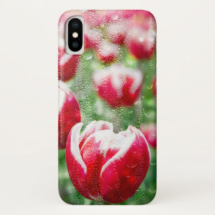 Funda Para iPhone X tulipanes neerlandeses rojos